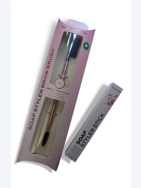 Revolution Soap Styler Brow Brush & Soap Styler Stick - New